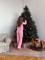 Теплий костюм для дому TEDDY рожевий, фото 3