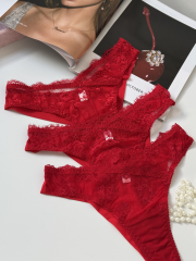 Набір трусиків-бразилійок PRINCESS BOX у червоному кольорі , фото 7