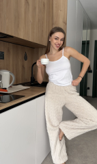  Піжама Embrace з махри в бежевому кольорі , фото 3