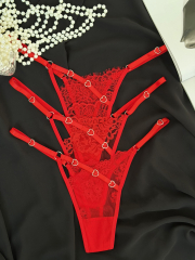 Набір трусиків з декоративними сердечками в червоному кольорі Valentines , фото 3