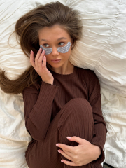 Піжама IRIS в коричневому кольорі довга, фото 6