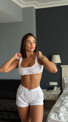 Піжама REBECA з натуральної тканини в білому кольорі , фото 4