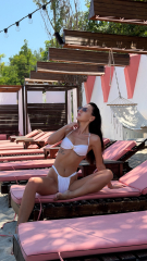 Купальник топ Bali та плавки без завʼязок Olla в молочному кольорі зі спідницею , фото 5