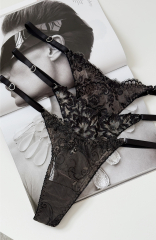 Набір трусиків стрінгів Princess box на регуляторах в чорному кольорі , фото 6