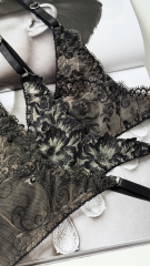 Набір трусиків стрінгів Princess box на регуляторах в чорному кольорі , фото 5