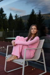 Піжама з натуральної тканини TRASY в рожевому кольорі, фото 3