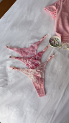 Набір трусиків стрінгів Princess box на регуляторах в рожевому кольорі , фото 7