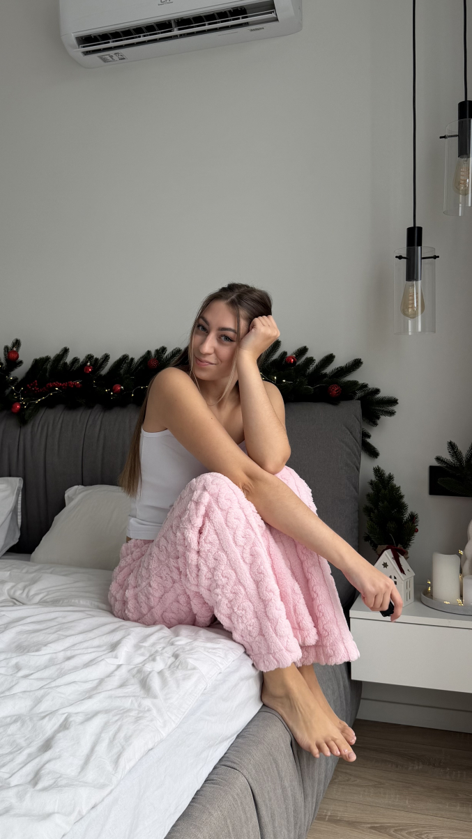 Піжама Embrace з махри в рожевому кольорі , фото 14