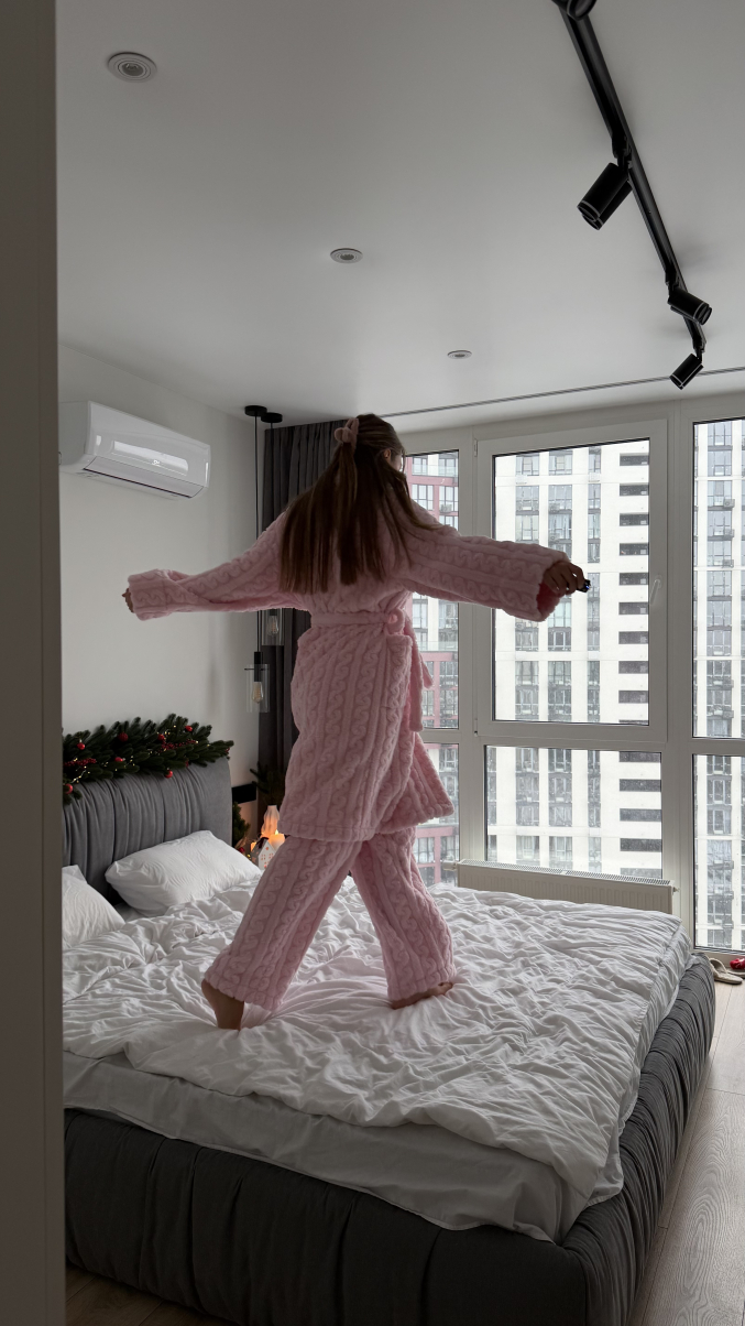 Піжама Embrace з махри в рожевому кольорі , фото 19