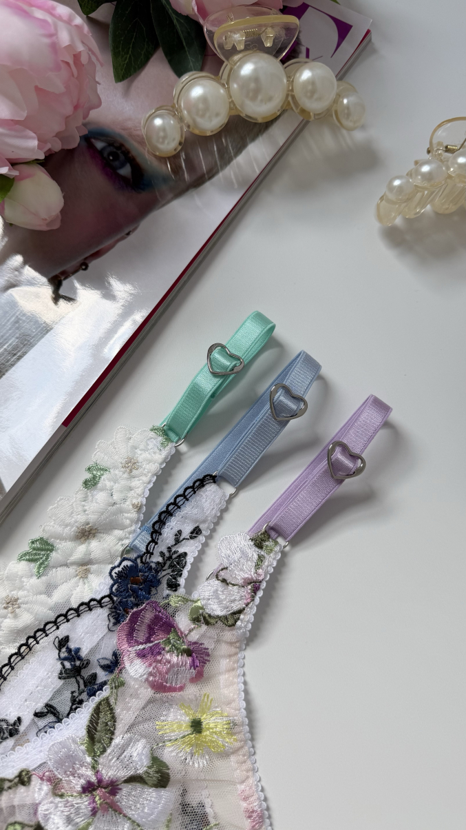 Набір трусиків стрінгів на регуляторах Princess box 3 різнокольорові , фото 13