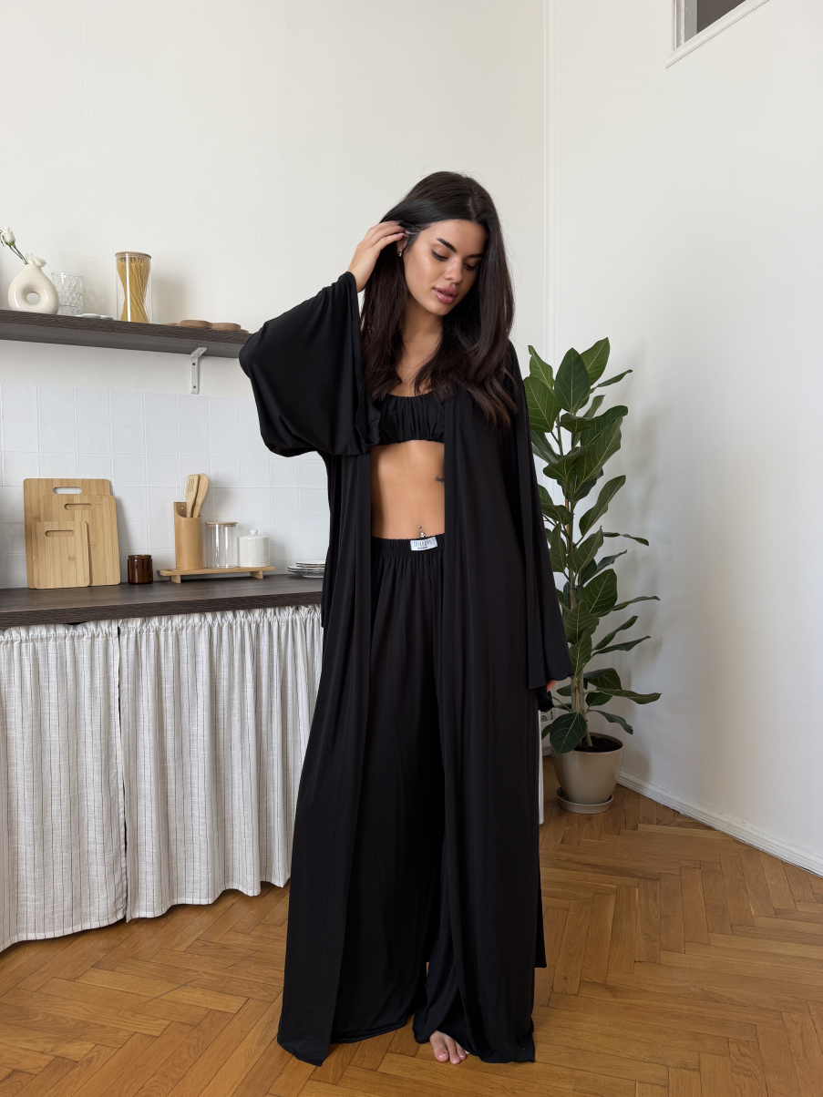 Костюм з натуральної тканини Amelie в чорному кольорі , фото 11