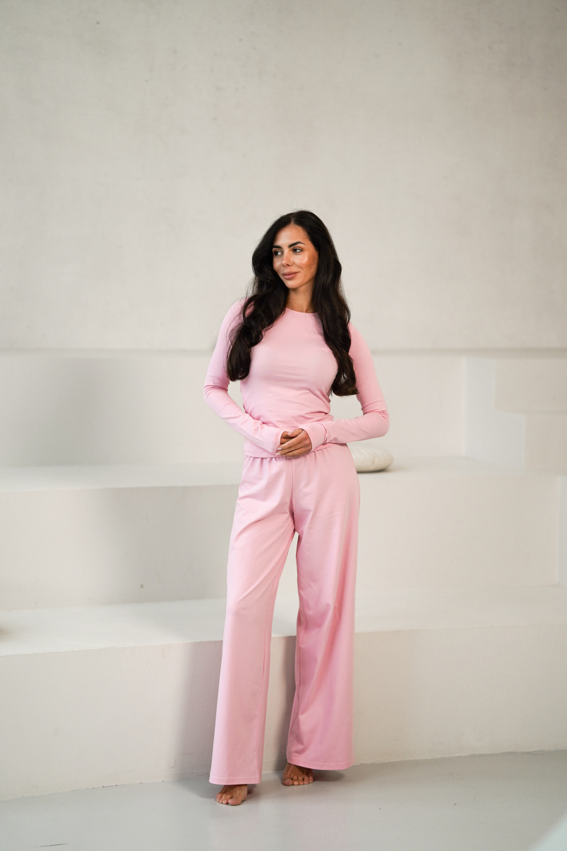 Піжама з натуральної тканини TRASY в рожевому кольорі, фото 18