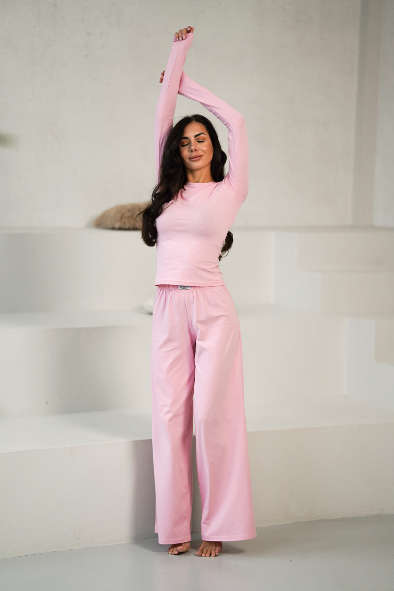 Піжама з натуральної тканини TRASY в рожевому кольорі, фото 17