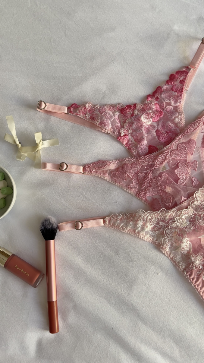 Набір трусиків стрінгів Princess box на регуляторах в рожевому кольорі , фото 16