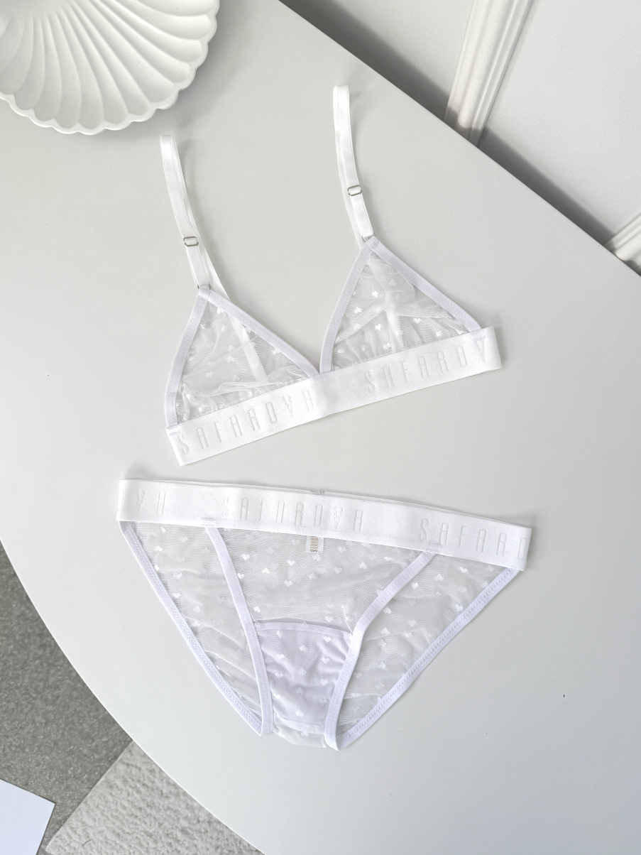 Комплект білизни в сердечка 70B, L №37 , фото 1